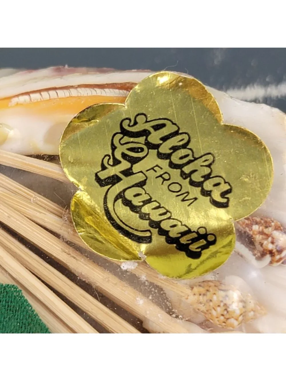 Vintage 80s Appetizer Toothpick Cocktail Picks Seashell Beach Hawaii Souvenir